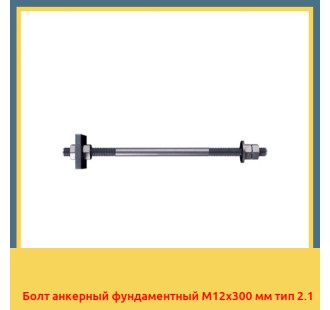 Болт анкерный фундаментный М12х300 мм тип 2.1 в Павлодаре