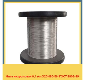 Нить нихромовая 0,1 мм Х20Н80-ВИ ГОСТ 8803-89 в Павлодаре