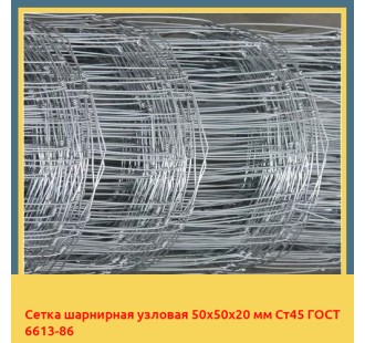 Сетка шарнирная узловая 50х50х20 мм Ст45 ГОСТ 6613-86 в Павлодаре